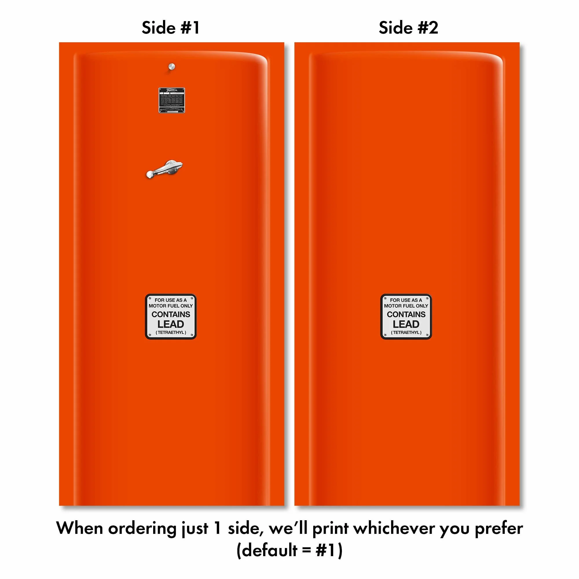 Tokheim Route 66 Gas Pump Refrigerator Wrap